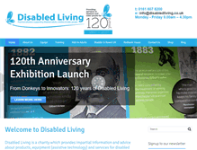 Tablet Screenshot of disabledliving.co.uk